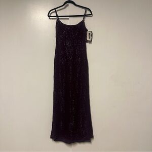 vitage new rampage burgundy sequence Sleeveless formal dress Size medium
